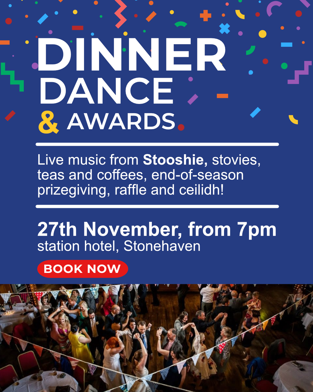 Dinner dance advert